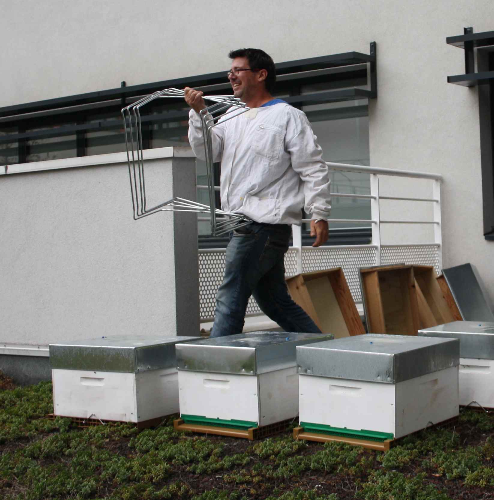 Installation des ruches en entreprise